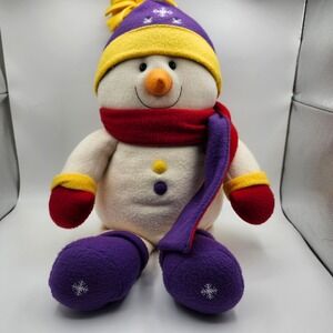 Zany Brainy Zack Frost Snowman Plush Stuffed Animal Holiday Christmas 2000 28"‎